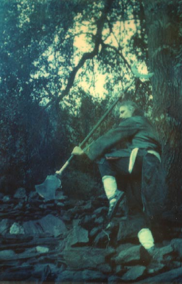 Buddha Zhen with his Monk Spade